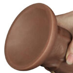Vibrator realist cu ventuză 10.5" Realistic Chubby Vibrating Dildo Flesh "LoveToy" - imagine 10