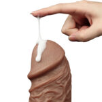 Vibrator realist cu ventuză 10.5" Realistic Chubby Vibrating Dildo Flesh "LoveToy" - imagine 11
