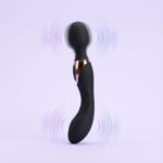 Vibromasajer multifuncțional Vibrating Wand Black "ONIN" - imagine 4