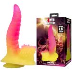 Cиликоновый дилдо с волнистой поверхностью 22,5 см Power Monsters Flamebeast "Baile"