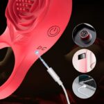 Эрекционное кольцо со стимуляцией клитора и 9 режимами вибрации Rose Love — изображение 5