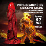 Dildo cu suprafață striată Power Monsters Minotaur - imagine 7