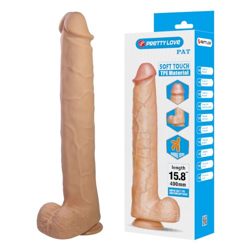Фаллоимитатор реалистичный 15.8" Realistic Dildo Pat "Pretty Love" Фаллоимитатор реалистичный 15.8" Realistic Dildo Pat "Pretty Love" — изображение 1