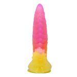 Dildo din silicon cu suprafață ondulată 22,5 cm Power Monsters Flamebeast "Baile" - imagine 4