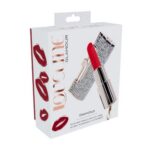 Вибратор в виде помады с 4 насадками USB Vibrator Diamond Lipstick — изображение 4