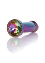Анальная пробка металлическая Jewellery Multicolour Plug Penis S "Boss Series" — изображение 4