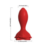 Анальная пробка на вибрации Rosenberg Red USB "Boss Series" — изображение 8