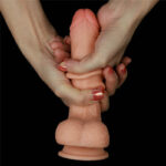 Фаллоимитатор реалистичный с подвижной текстурой 7" Sliding Skin Dong "LoveToy" — изображение 10
