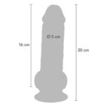 Фаллоимитатор с мошонкой на присоске 20 см Extra Thick Dildo Get Real "Toy Joy" — изображение 7