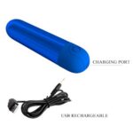 Вибратор Kiwi Blue USB 10 функций "Pretty Love" — изображение 4